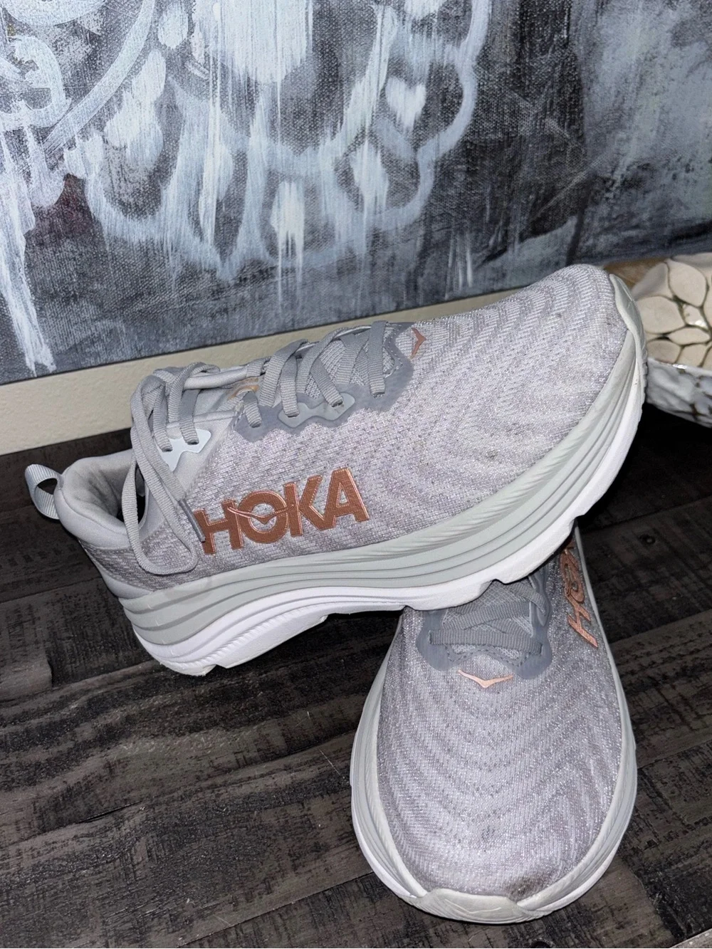 HOKA Gaviota 5 running shoes WOMENS SZ 10.5 wide
